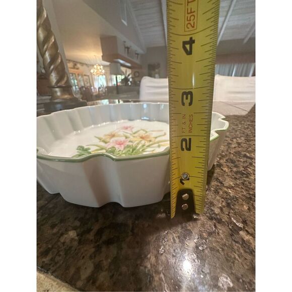 Vintage Shafford quiche or pie plate. Porcelain - Picture 3 of 6